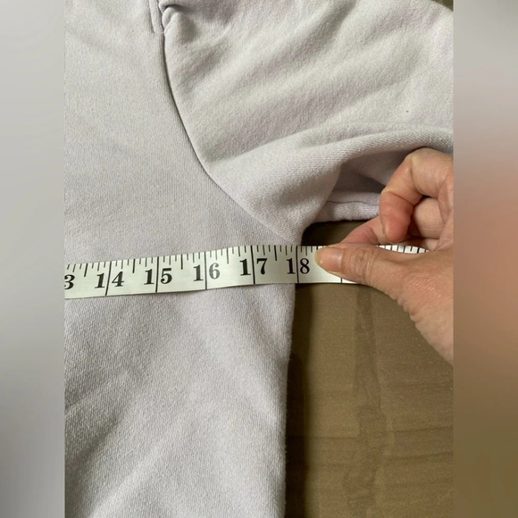 Maison D’amelie crew neck sweatshirt ribbed sleeves  Sz S - Picture 10 of 12